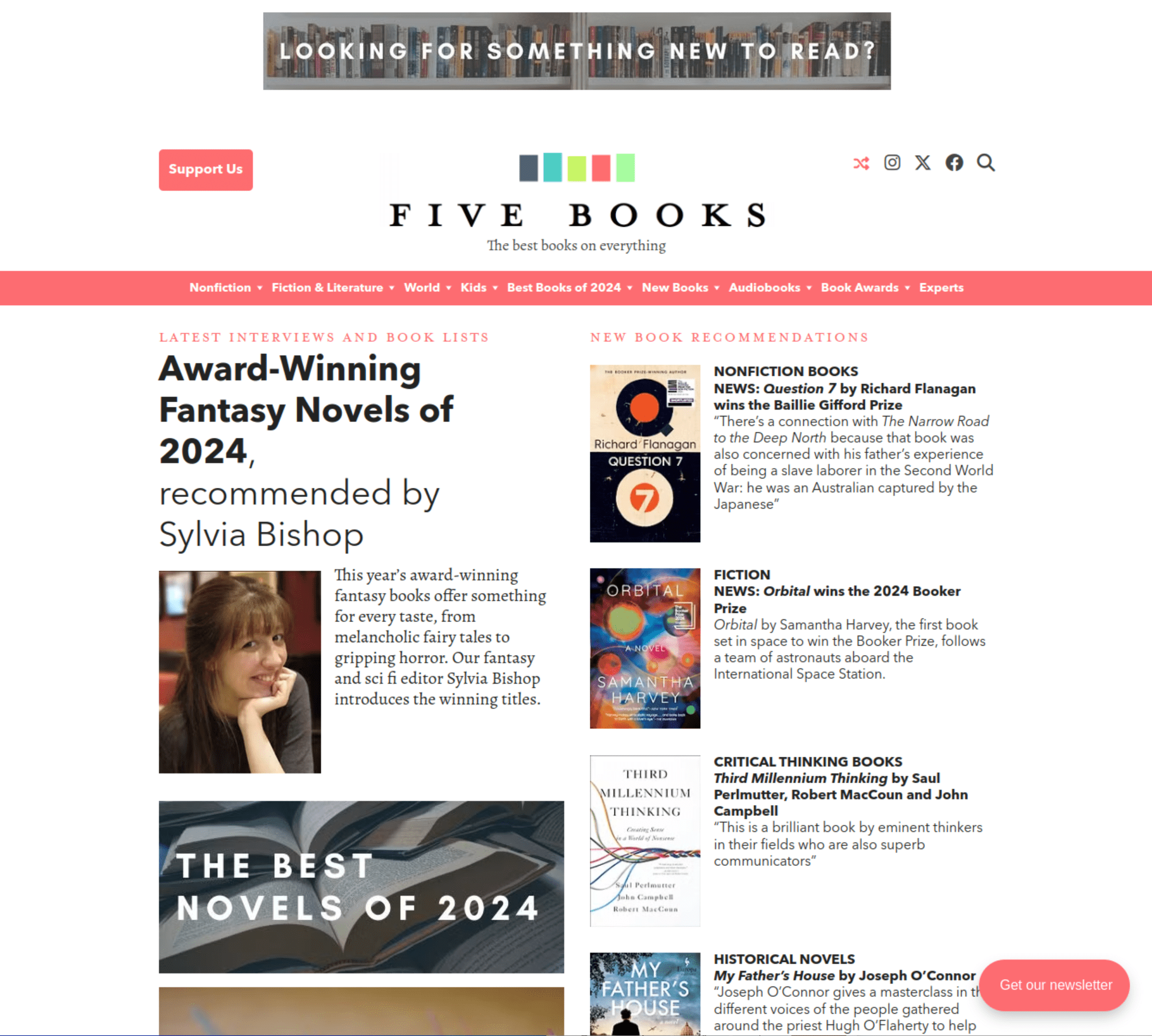 Five Books website screenshot